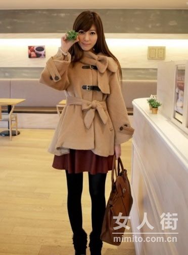 加倍显瘦 外套+腰带曲线穿出来